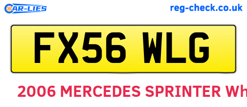 FX56WLG are the vehicle registration plates.