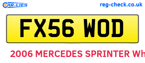 FX56WOD are the vehicle registration plates.