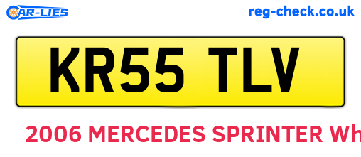 KR55TLV are the vehicle registration plates.