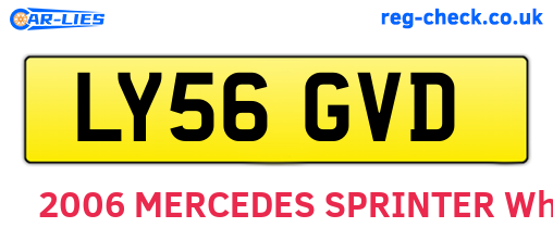 LY56GVD are the vehicle registration plates.