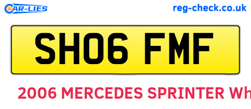 SH06FMF are the vehicle registration plates.