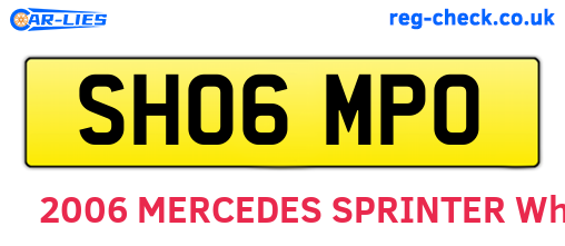 SH06MPO are the vehicle registration plates.