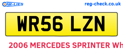 WR56LZN are the vehicle registration plates.