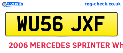 WU56JXF are the vehicle registration plates.