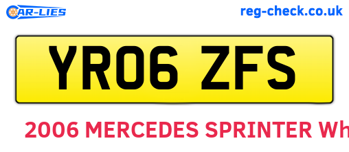 YR06ZFS are the vehicle registration plates.