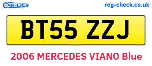 BT55ZZJ are the vehicle registration plates.