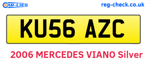 KU56AZC are the vehicle registration plates.