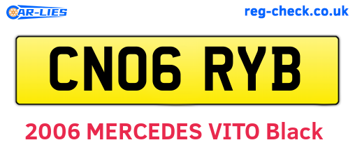 CN06RYB are the vehicle registration plates.
