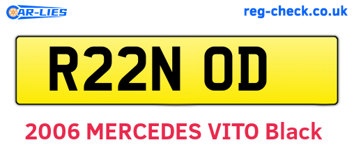 R22NOD are the vehicle registration plates.