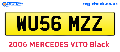 WU56MZZ are the vehicle registration plates.