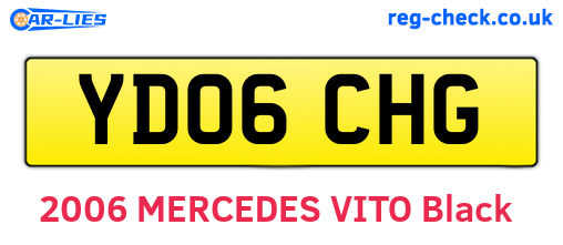 YD06CHG are the vehicle registration plates.