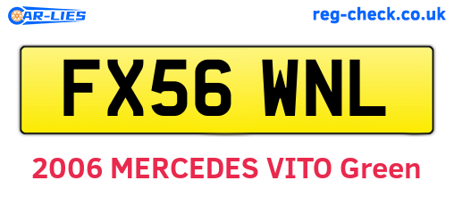 FX56WNL are the vehicle registration plates.