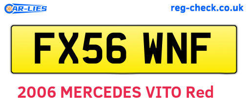 FX56WNF are the vehicle registration plates.