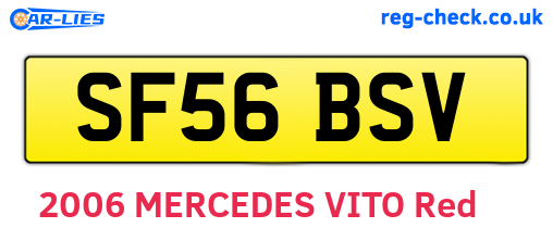 SF56BSV are the vehicle registration plates.
