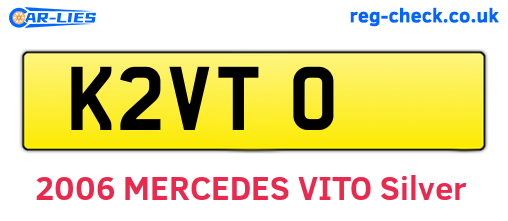 K2VTO are the vehicle registration plates.