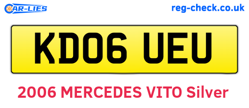 KD06UEU are the vehicle registration plates.