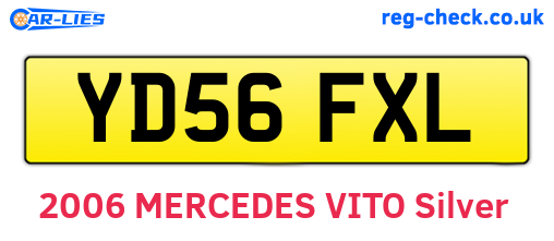 YD56FXL are the vehicle registration plates.