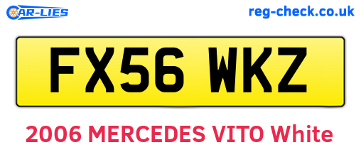 FX56WKZ are the vehicle registration plates.