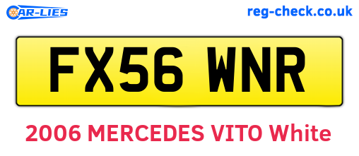 FX56WNR are the vehicle registration plates.