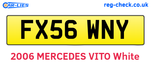 FX56WNY are the vehicle registration plates.