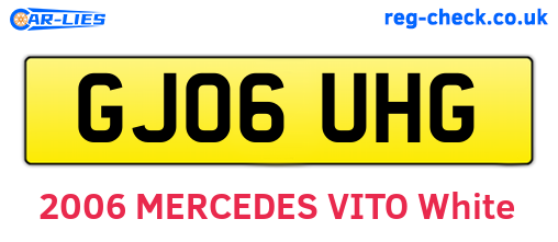 GJ06UHG are the vehicle registration plates.