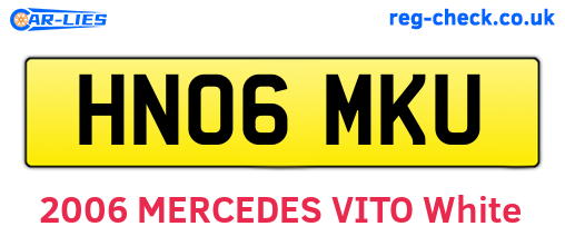 HN06MKU are the vehicle registration plates.