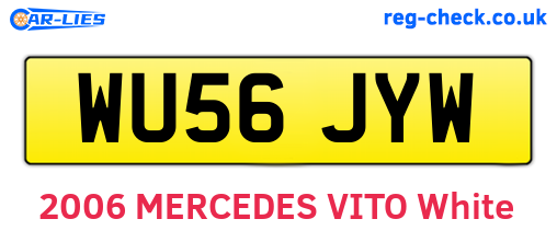 WU56JYW are the vehicle registration plates.