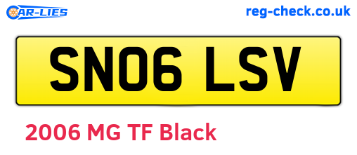 SN06LSV are the vehicle registration plates.