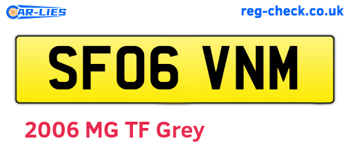 SF06VNM are the vehicle registration plates.