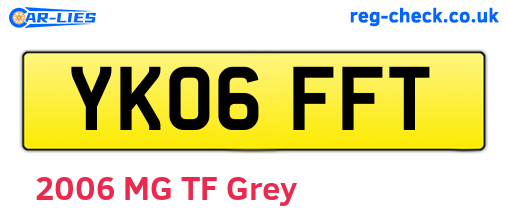 YK06FFT are the vehicle registration plates.