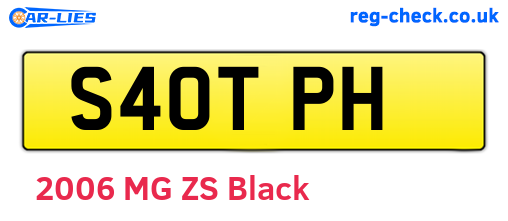 S40TPH are the vehicle registration plates.