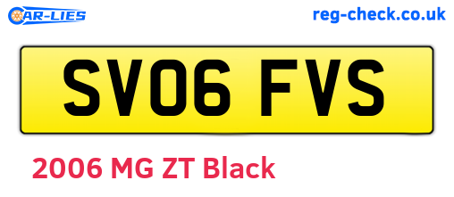 SV06FVS are the vehicle registration plates.