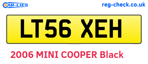 LT56XEH are the vehicle registration plates.