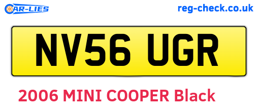 NV56UGR are the vehicle registration plates.