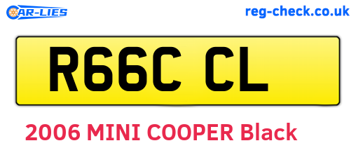 R66CCL are the vehicle registration plates.