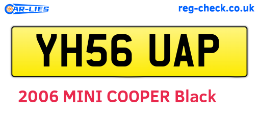 YH56UAP are the vehicle registration plates.