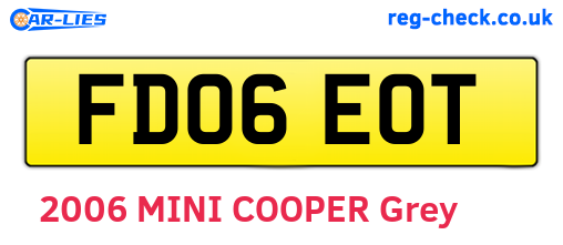 FD06EOT are the vehicle registration plates.
