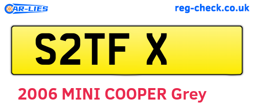 S2TFX are the vehicle registration plates.