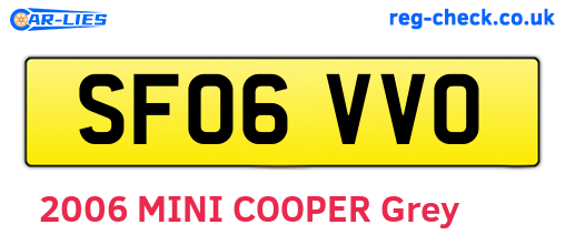 SF06VVO are the vehicle registration plates.