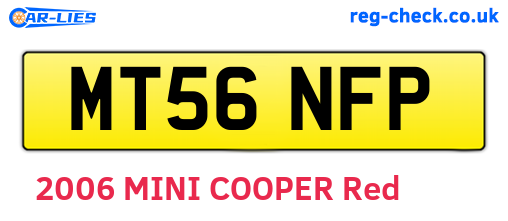 MT56NFP are the vehicle registration plates.
