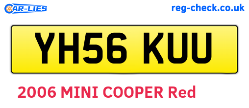 YH56KUU are the vehicle registration plates.