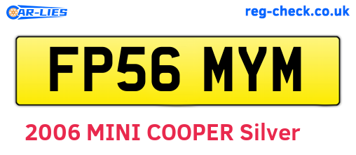 FP56MYM are the vehicle registration plates.