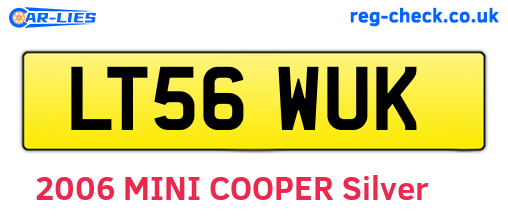 LT56WUK are the vehicle registration plates.