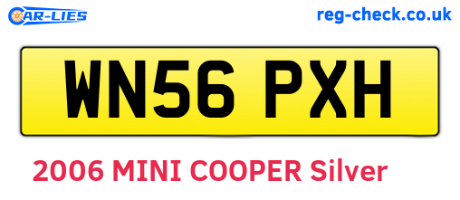 WN56PXH are the vehicle registration plates.