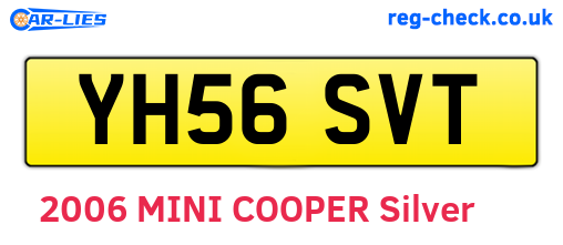 YH56SVT are the vehicle registration plates.