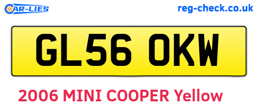 GL56OKW are the vehicle registration plates.
