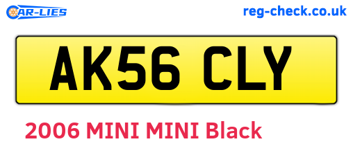 AK56CLY are the vehicle registration plates.