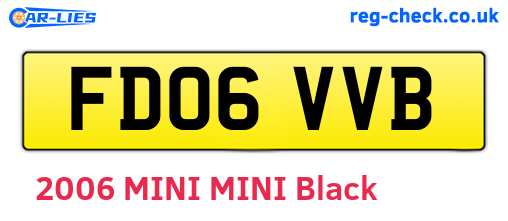 FD06VVB are the vehicle registration plates.