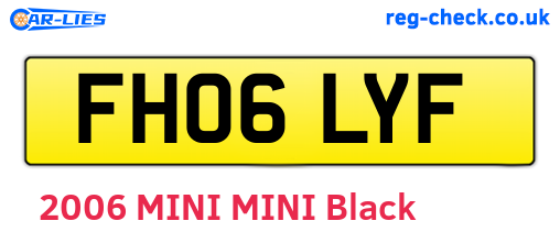 FH06LYF are the vehicle registration plates.