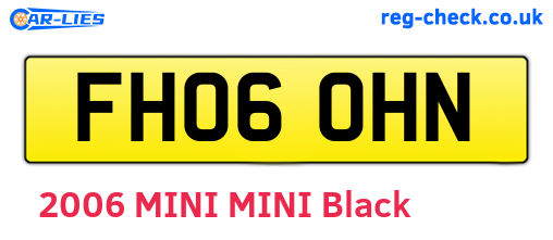 FH06OHN are the vehicle registration plates.